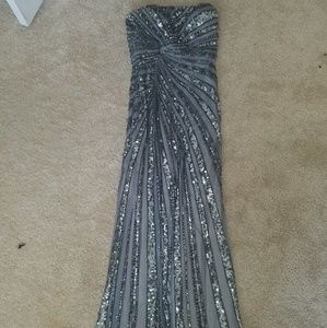 Sherri Hill beaded and sequin formal gown